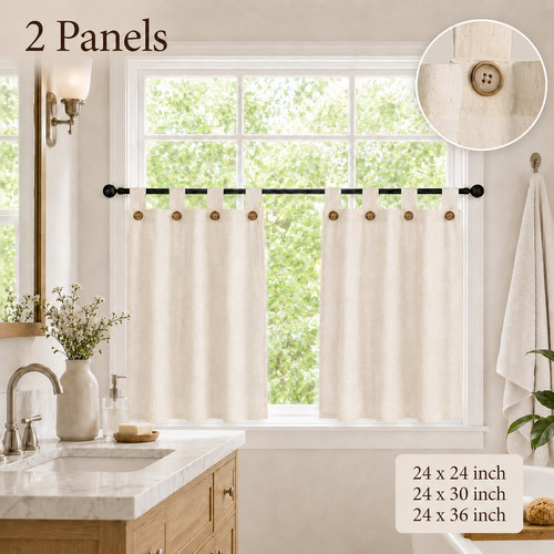 Pair tier short curtain - tier,
