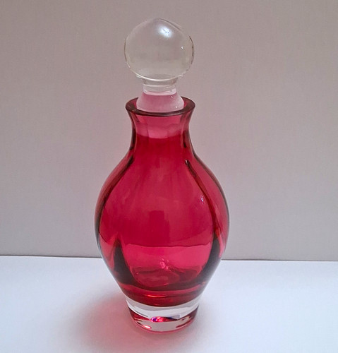 Dartington red bottle with - bottle,