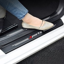 4x Carbon Fiber Car Door Plate
