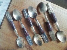 6 Wood and Bronze Coloured