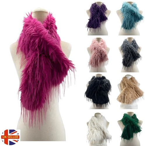 Woman faux fur collars scarf - faux,