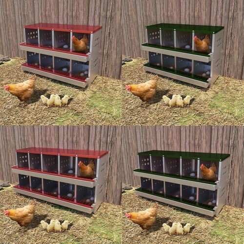 Holes chicken nesting - holes,
