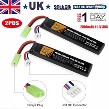 2pcs 11.1V 2000mAh Airsoft