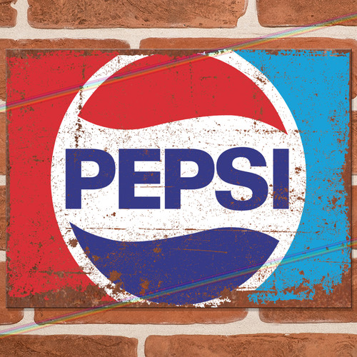 Pepsi logo metal sign - metal,