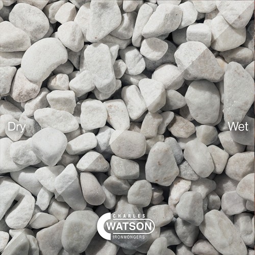 White pebbles decorative - white,