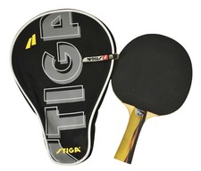 Sunflex Shogun Table Tennis Bat Racket + Stiga Protective Case