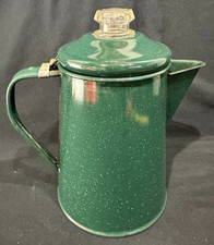 Vintage Green Speckled Metal
