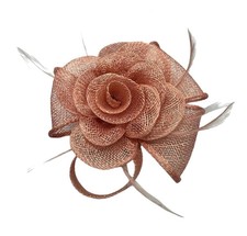 Small Flower Feather Hair Hat