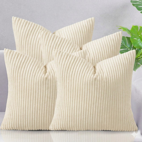 Pack velvet cushions with - of, 4