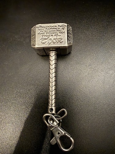 Thor hammer keyring - hammer,