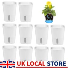 10Pcs Self-Watering Pots Plant Flower Pot Gloss Pots Planter In &Outdoor Plastic