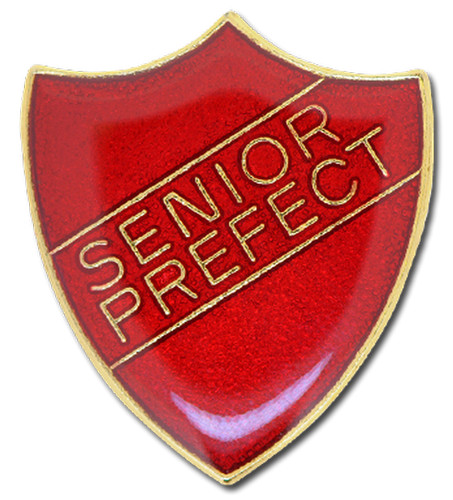 Senior prefect pin badge - senior,