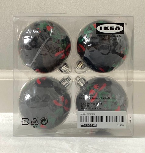 Ikea kotte black ornaments - 4,
