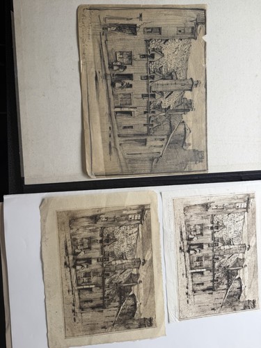 Original drawing etchings - original, &