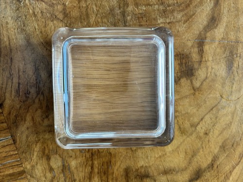 Iittala glass and wood storage - glass,