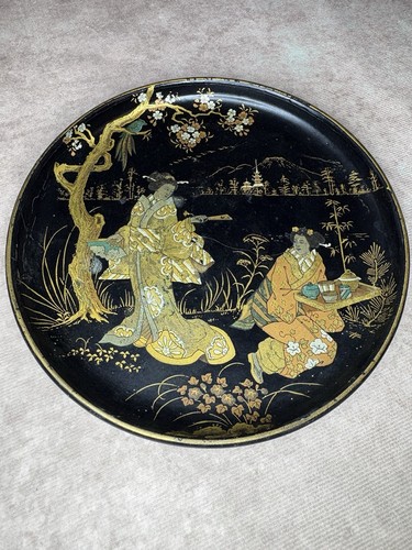 Antique japanese black lacquer - japanese,