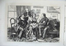 Old Antique Print 1870 Fine