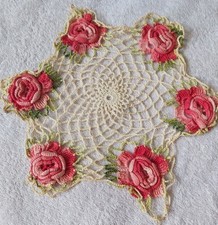 Vintage Crochet Doily Raised