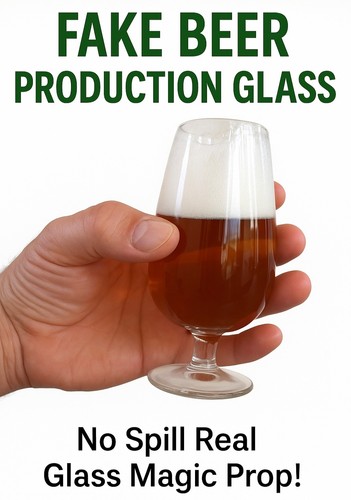 Fake beer glass - glass, stage