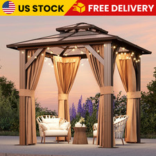 Double Roof Hardtop Gazebo 8x8