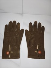 Vintage 80's Dents Of Worcestershire Ladies Sheepskin & Leather Gloves 