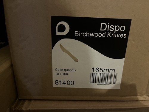 Disposable wooden cutlery - wooden,
