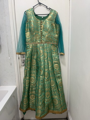 Green and gold - green, dress