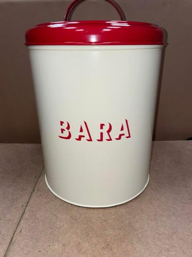 Large round metal bread bin - large,