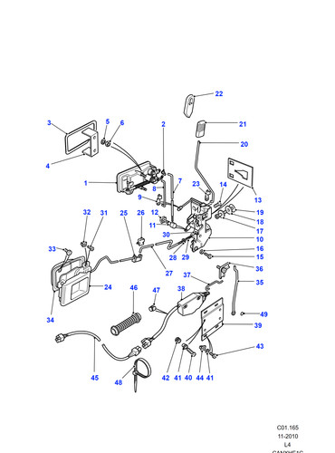 Land rover central door - land,