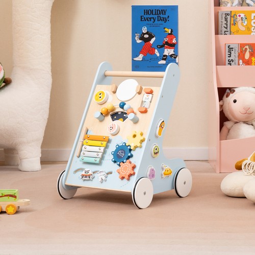 Wooden baby walker with - wooden,