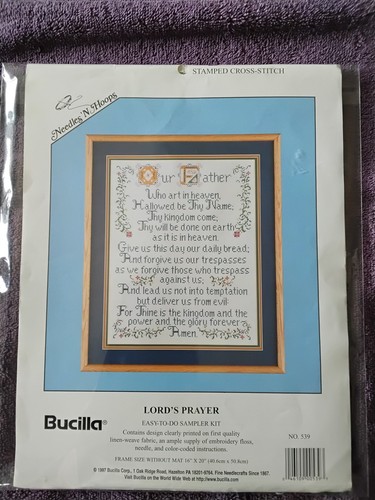 Bucilla lord prayer - bucilla, 'lord's
