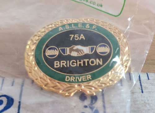 Brighton aslef enamel - aslef, badge