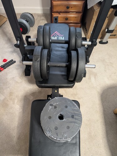 Homcom weight bench with - homcom,