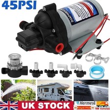 Water Pump 45psi 12v 3.1 Bar Auto Trail King 13.2 LPM Caravan Motorhome Boat UK