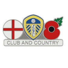 England & Leeds United “Club and Country” Pin Badge