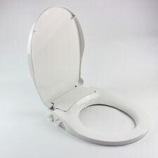 Non-Electric D-Shape Bidet Toilet Seat with Dual Nozzle Fresh Water Spray Kit