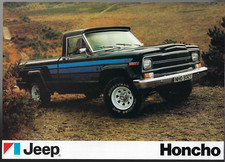 Jeep Pick-Up 1979-1980 UK Market Single Sheet Sales Brochure J10, J25, J20 & J46