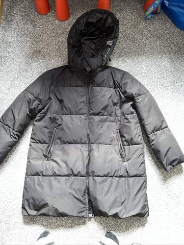 Zara black padded coat - black,
