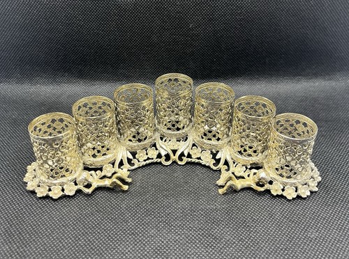 Vtg silver tone filigree metal - vtg,