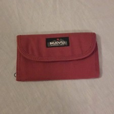 KAVU Red Tri-Fold Wallet with