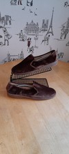 St Michael M&S Velour Brown Slippers - Mens Size 11 - Retro/Vintage new  Rare 