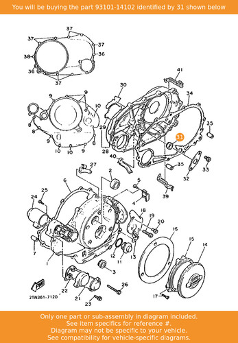 Yamaha oil seal - oil, 93101-14102