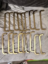 18 kitchen or bedroom handles gold/brass colour