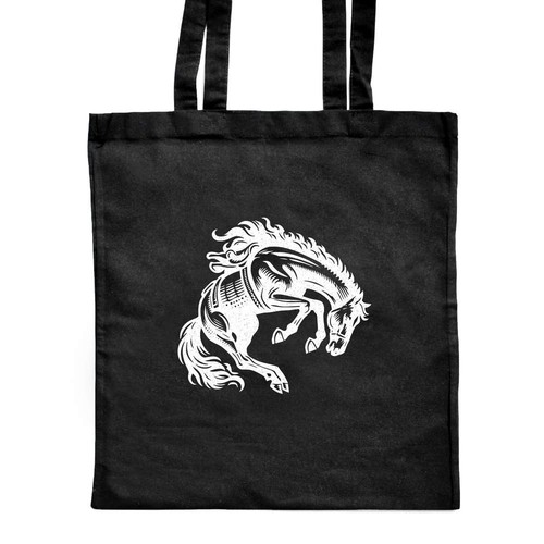 Bucking bronco shopping tote - shopping,