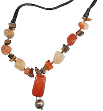 Real pearl carnelian agate