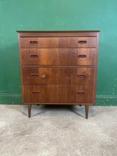 Mid Century 4 Drawer Chest Of