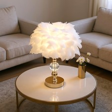 Fluffy Feather Tables Lamp