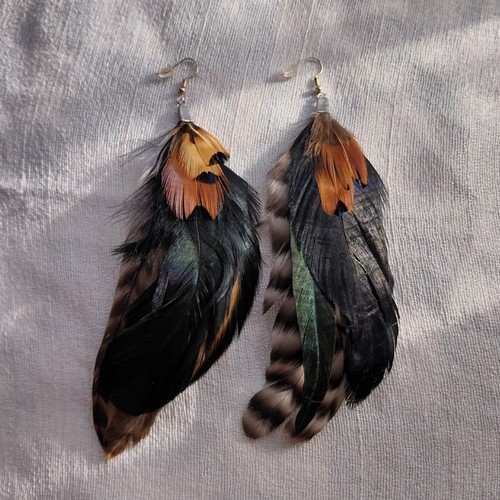 Vintage style boho feather - boho,