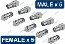 10 PCS COAX TV AERIAL 5 x MALE