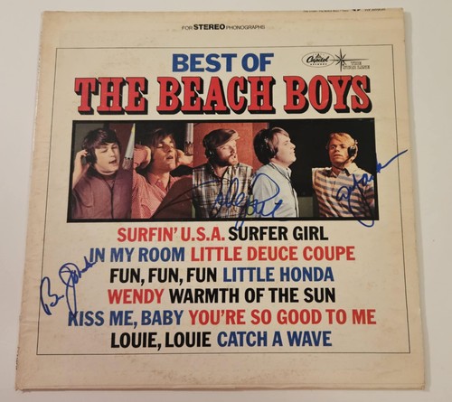 Beach boys signed - signed, record